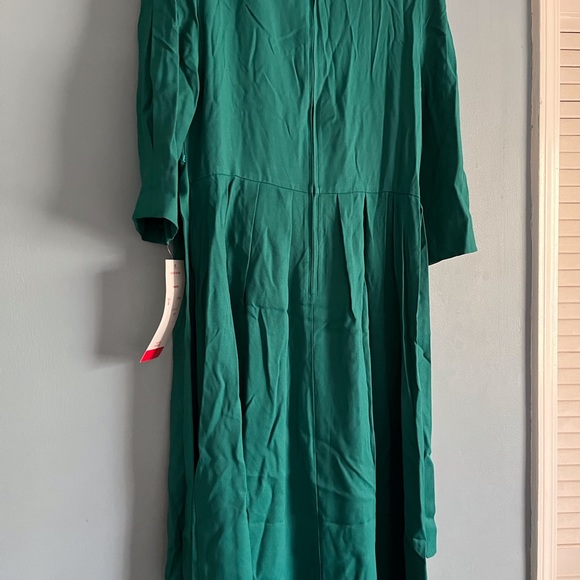 Peri Petites vintage green dresss Long sleeves size 6 - Picture 12 of 15